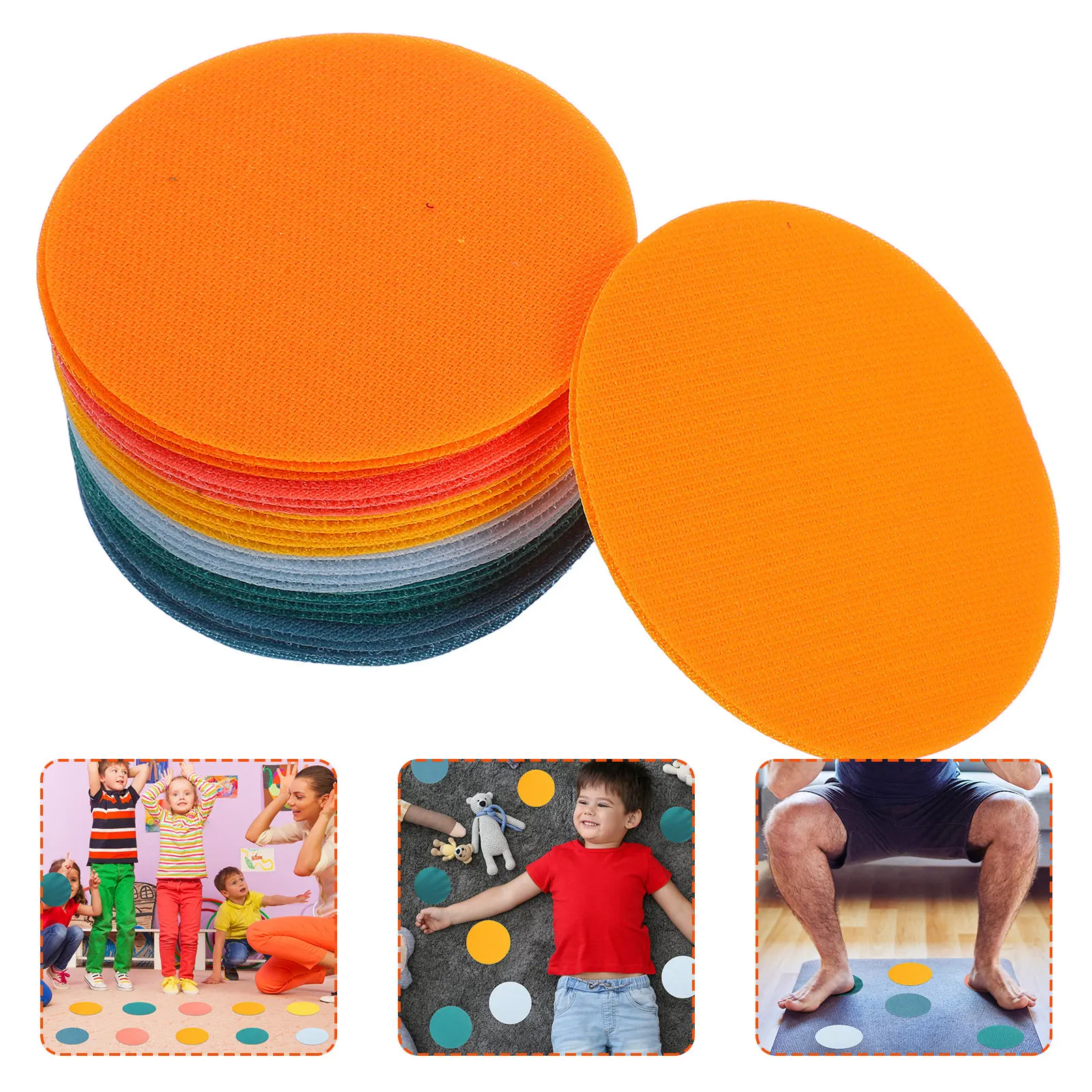 

Набор из 36 круглых маркеров-наклеек для пола с крючками и петлями, нескользящие, для детских классов и дошкольных учреждений, обучающие пособия