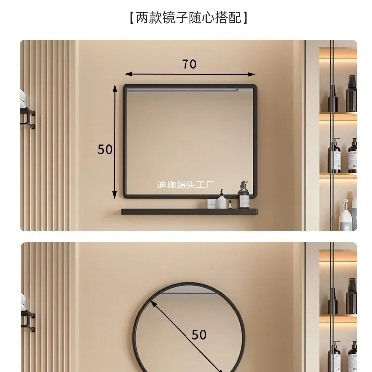 

Удобный мини-умывальник для дома, настенный, комбинированный с тумбой, простой умывальный столик, керамическая раковина с одной чашей, модель B