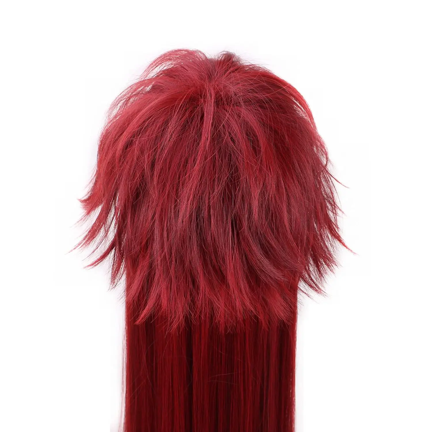 High School DxD Rias Gremory Long Wine Red Heat Resistant Hair Cosplay Costume Wig - view 6