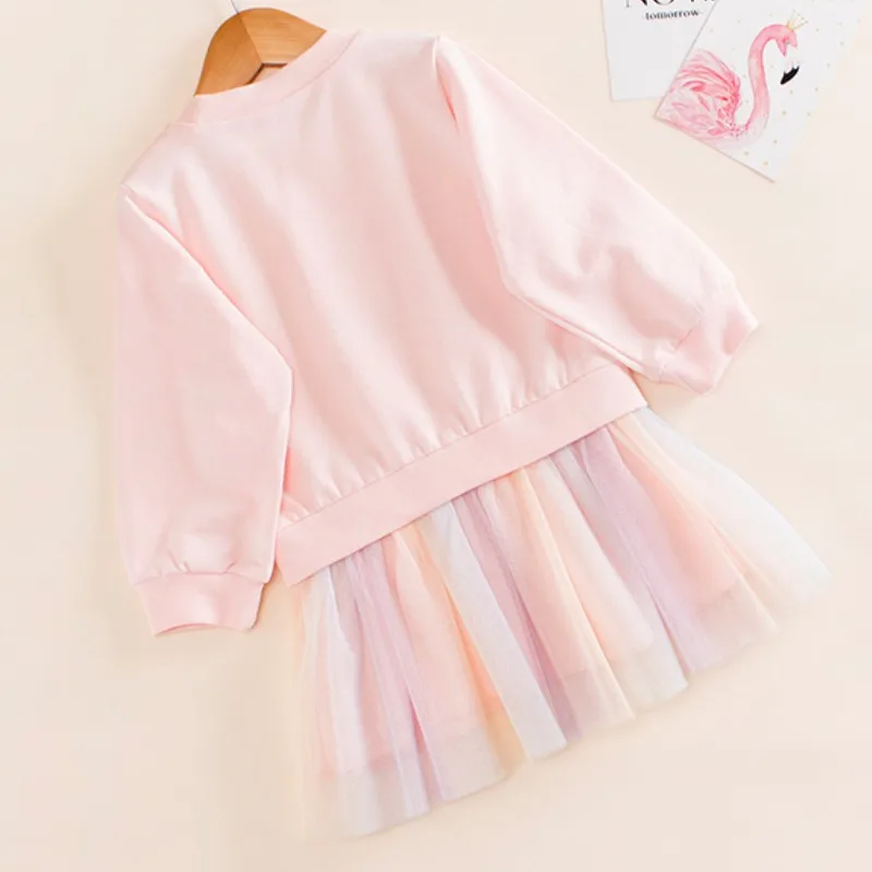 Y2k Dress Spring Autumn Kawaii My Melody  Ins Baby Gauze Dress Cute Kuromi Long Sleeve Hooded Skirt Kids Gifts