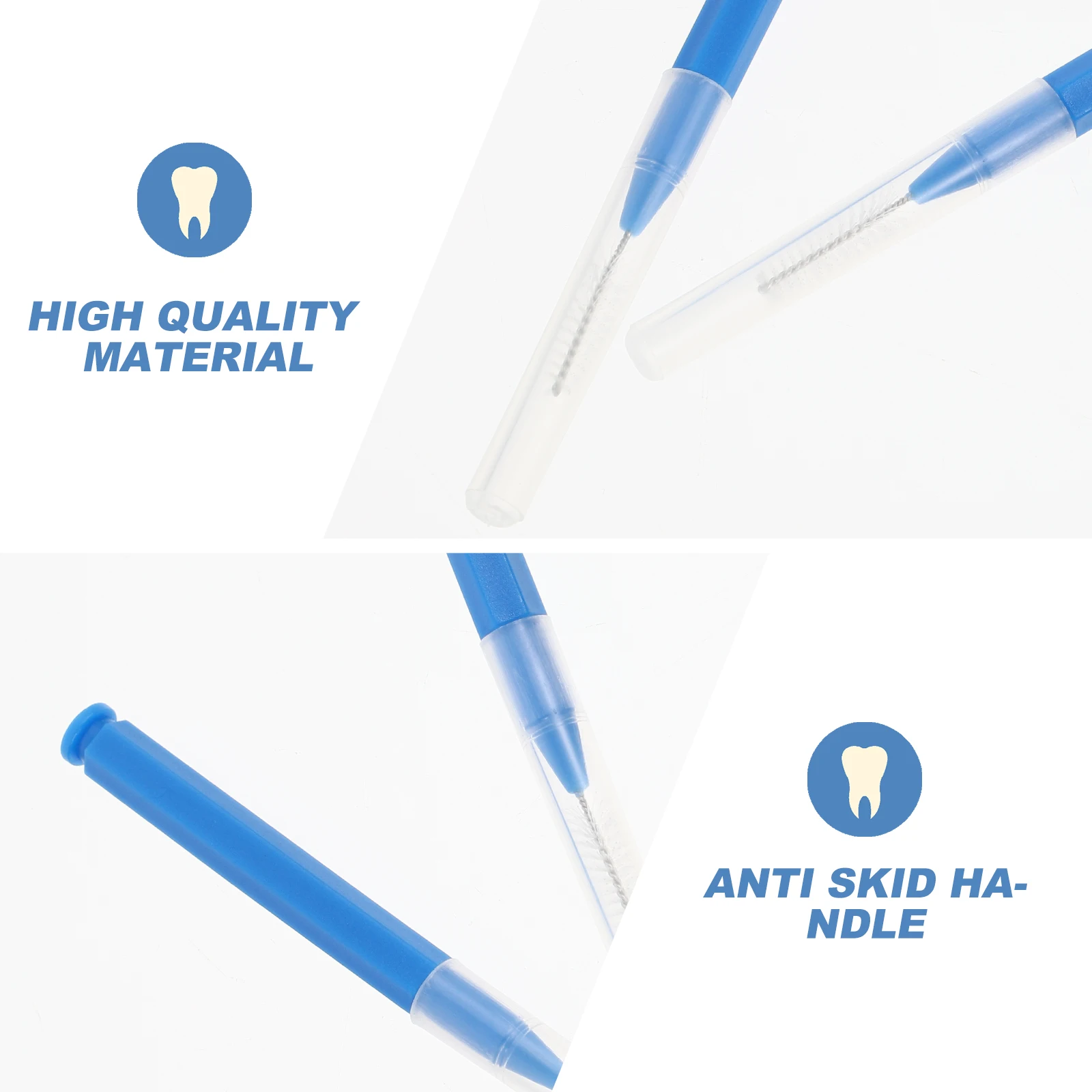 

30pcs Interdental Brush Teeth Dental Picks Oral Care Tool Deep Cleaning Bristles Plaque Removal Gum Disease Prevention Portable