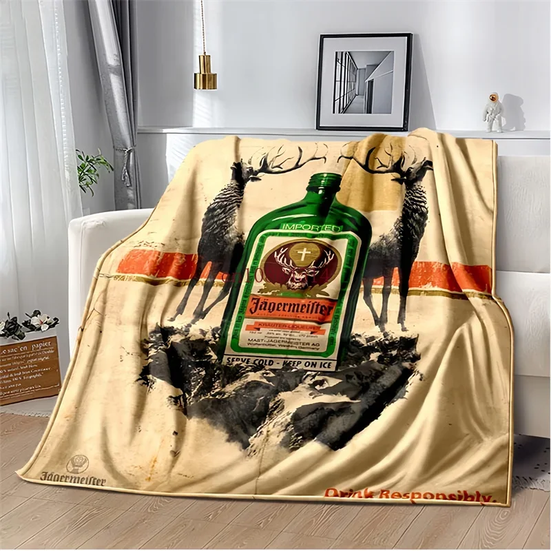 J-ägermeister/ Band Printed Blankets,Kid's Baby Throw Blanket,for Bedroom Living Room Sofa Bed Car, Brithday Gift