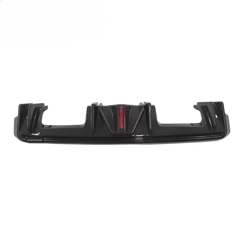 

G80 M3/G82 M4 Dry Carbon Fiber Rear Diffuser with LED for Separators Rear Bumper Lip