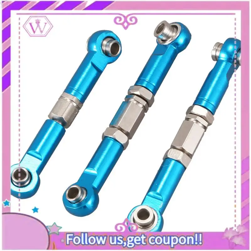 

Upgraded 21X For Wltoys 144001 1/14 RC Car Spare Parts Metal Linkage Servo Pull Rod Steering Tie Rod Set,Blue