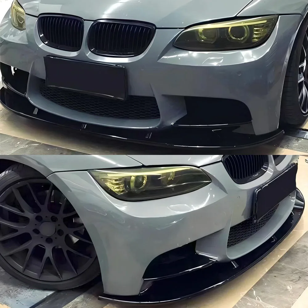

Car Front Bumper Lip Splitter Spoiler Diffuser Guard For BMW 3 Series E90 E92 E93 M3 2007-2013 Bodykits Tuning ABS Gloss Black