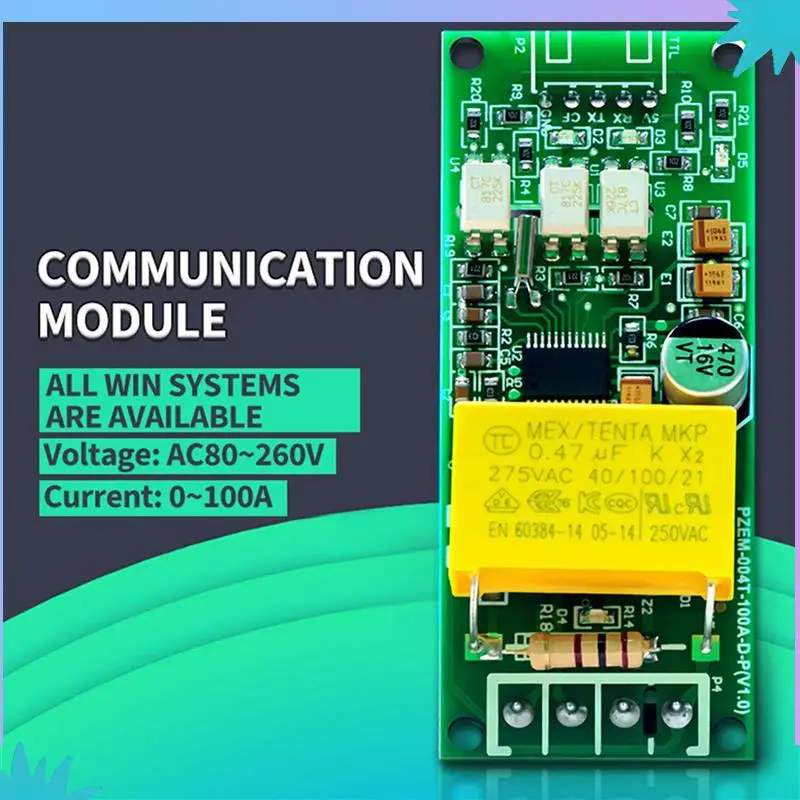 ABZW 2X 100A PZEM 004T 버전 전력계 + Arduino TTL COM2/COM3/COM4 용 개방형 CT Kwh 미터 볼트 앰프 전류 테스트 모듈