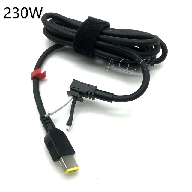 Hight Power 230w S quare Size Dc Plug Cable Power Repair Cord For Lenovo Notebook Computer Cable 1.5m Pc Hardware Cables Adapters AliExpress