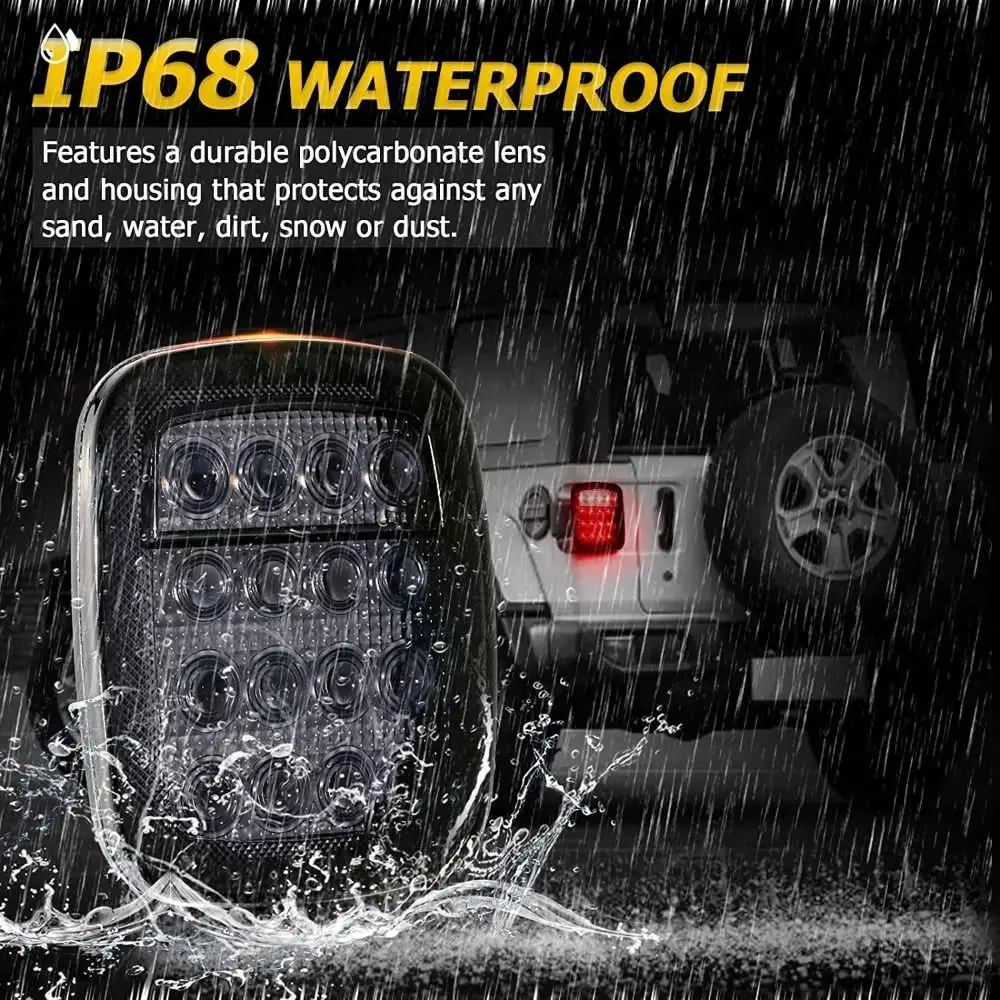 

High Brightness 21LED Truck Clearance Light Square Warning Signal Tail Light Anti Collision Blinker Indicator Lamp Boat