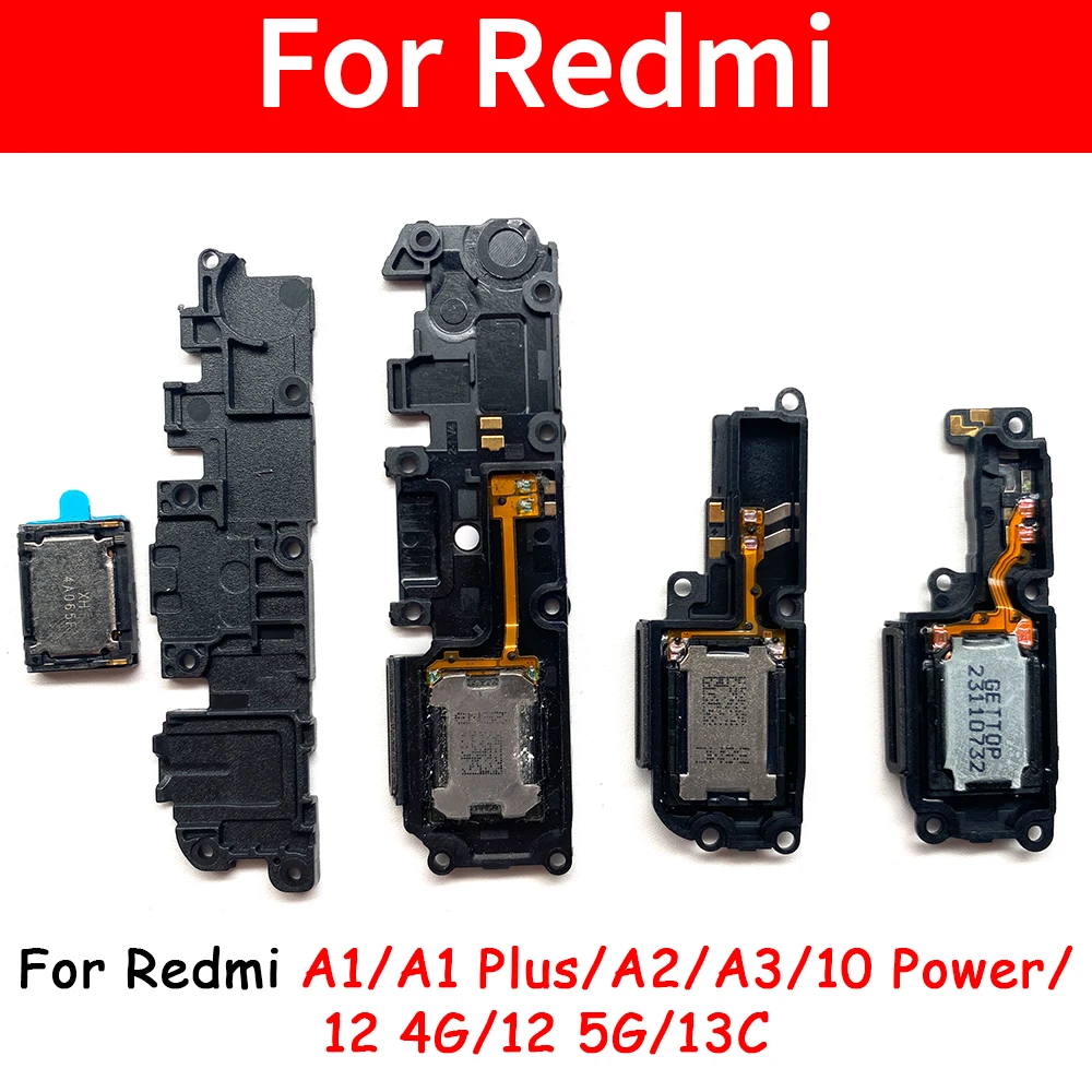 Loudspeaker For Redmi 13C 10 Power 12 4G 5G A1 Plus A2 A3 Loud Speaker Buzzer Ringer Board Replacement