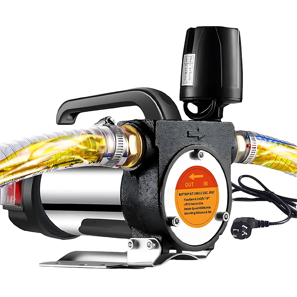 AC220V Fuel Delivery Pump Diesel 990W Self-priming Pump Automatically Stops Electric Oil Pump Fuel Distributor Oil Pump