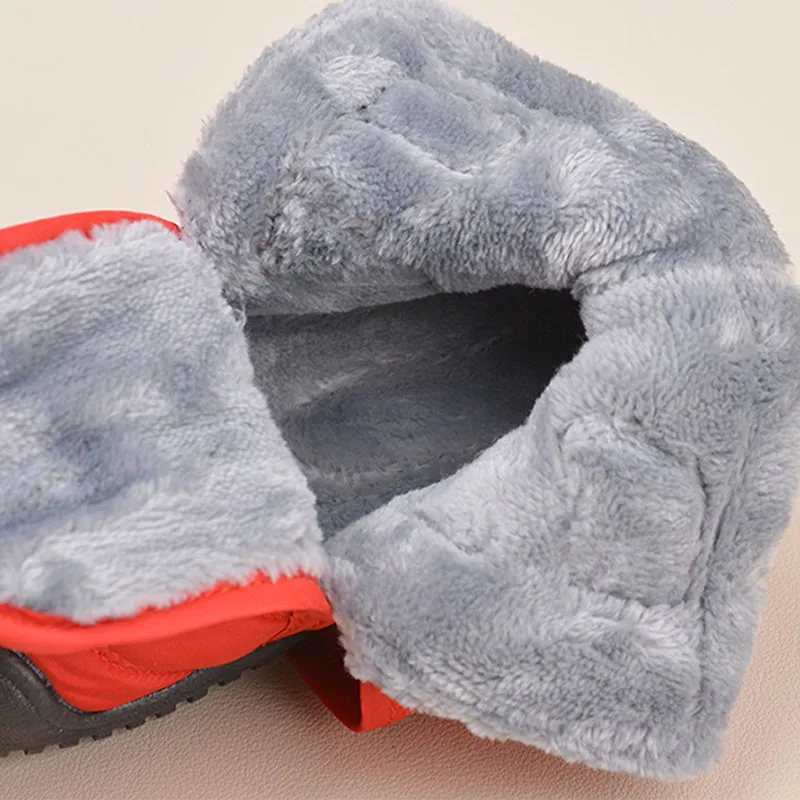 New Waterproof Children Snow Boots Casual Warm Plush Winter Kids Shoes Soft Soles Boys Girls Baby Boots Size 21-26 CSH1560