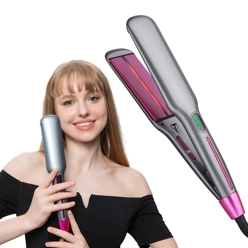 

Flat Irons Hair Straightener 1.75-inch Wide Panel Negative ion Infrared Hair Straightener Quickly Heats Up Hair Styling Tools