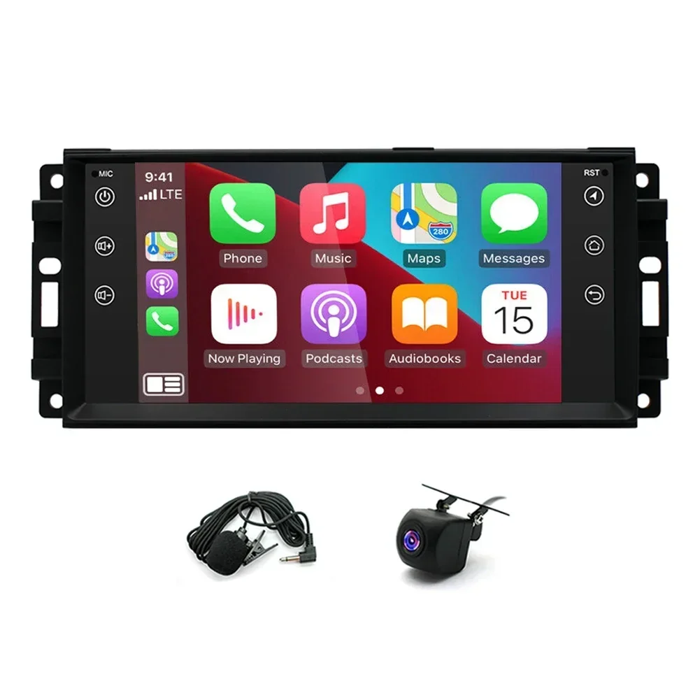 

Fit for CarPlay 4+64G Android 13 Car Stereo Radio GPS AHD Camera Microphone Compatible for CHRYSLER Chrysler 2007 - 2017