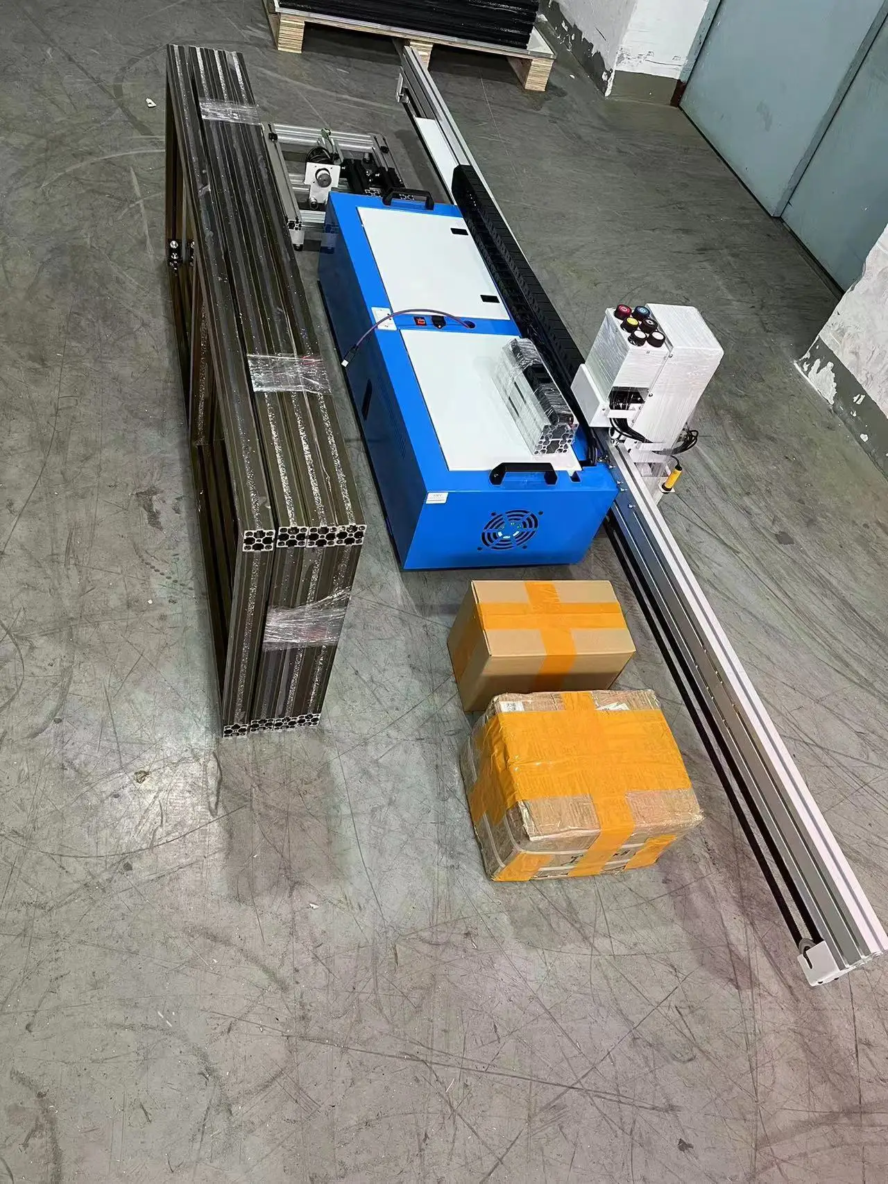 Machine d'impression tout-en-un UV multifonctionnelle pour sol et mur