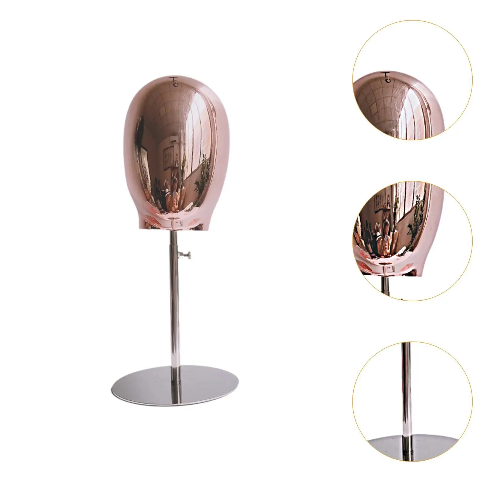 Mannequin Head Height from 15.94-21.26inch Desktop Manikin Head Wig Display for Cap Headdress Wig Salon Hairdresser Training