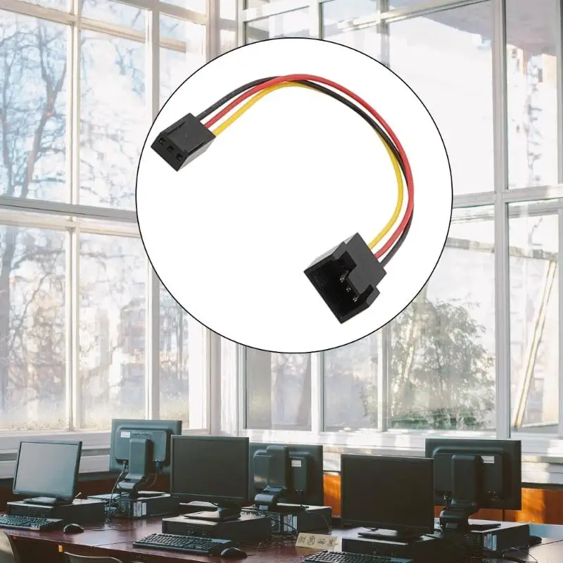 F68C 15 Lüfterkabeladapter konvertiert kleine 3 Pin in 4Pin 2510-3Pin in 2540-4Pin