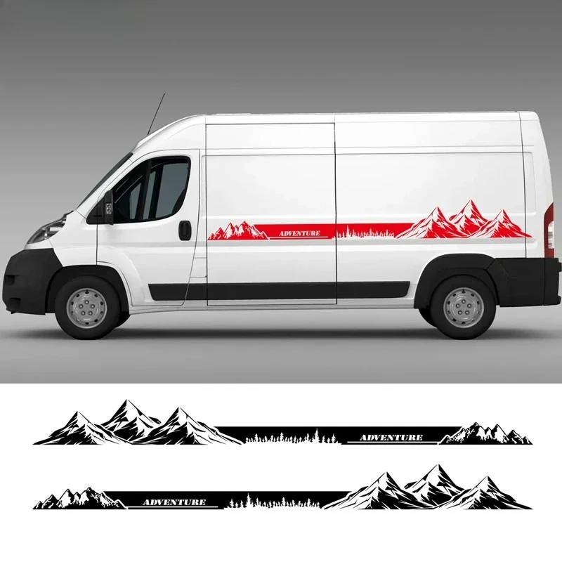 

Car Body Stickers For Renault Ducato Master NIssan NV400 Interstar Opel Vauxhall Movano Tuning Accessories Camper Van Mountain