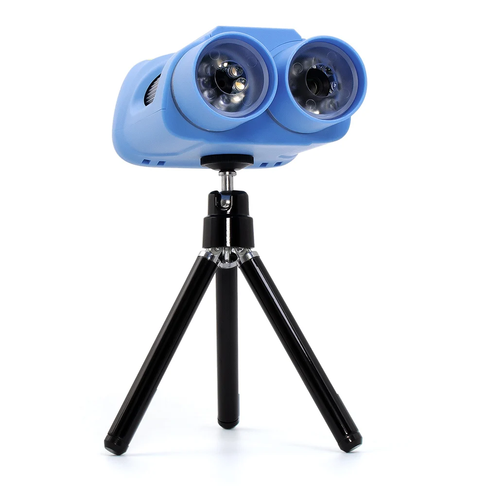 AD122 Kids Microscope&Telescope Dual Lens Portable Handheld Microscope Binoculars Video Microscope For Children Birthday Gift