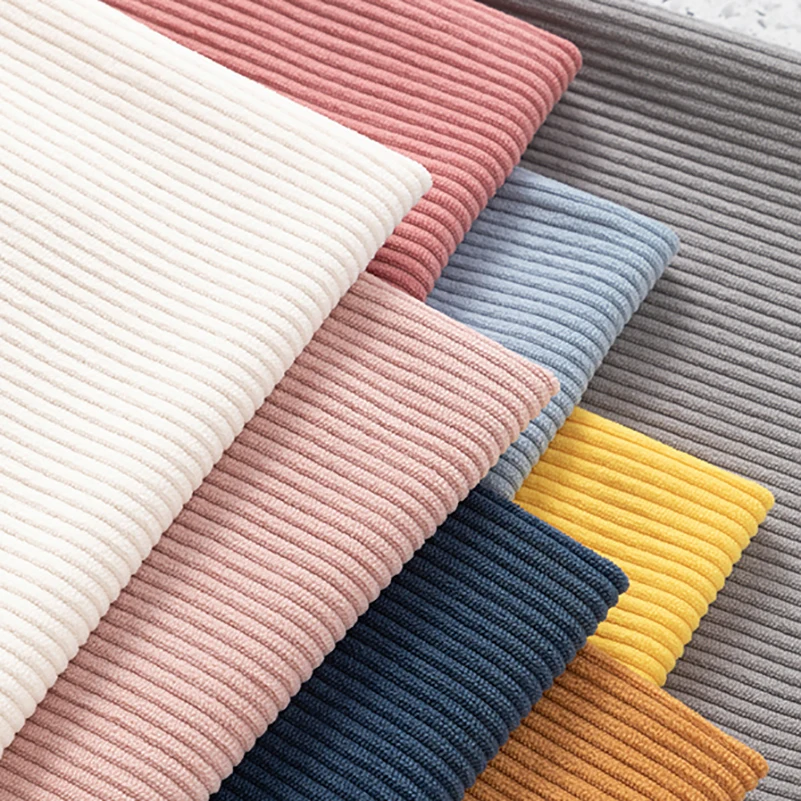 Thickened Corduroy Fabric Nylon Polyester for Sewing Sofa Clothes DIY Handmade Stripes Upholstery by Meters