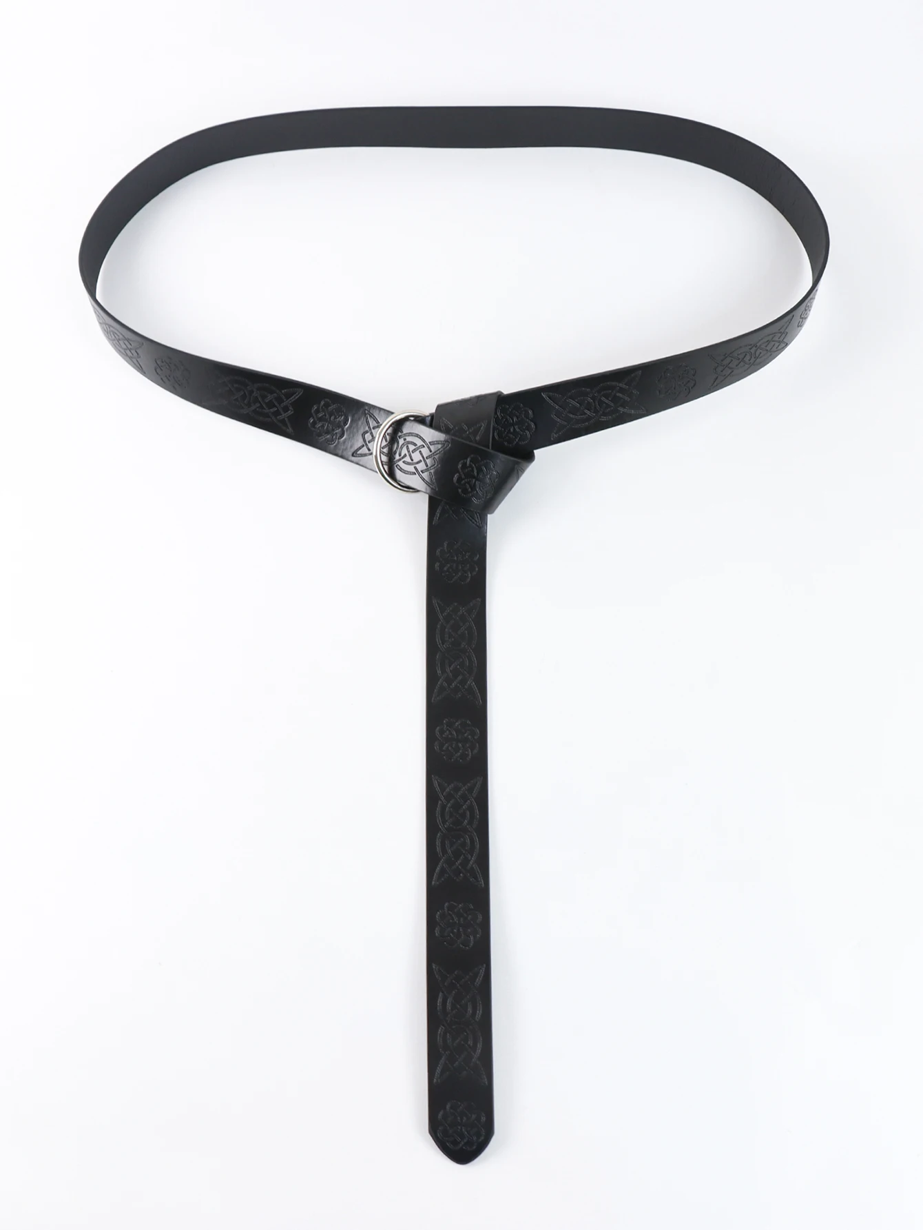 Viking Renaissance Belt Celtic Belt Męski skórzany średniowieczny pas Adventure Warrior Embossed Cosplay Costume Accessories