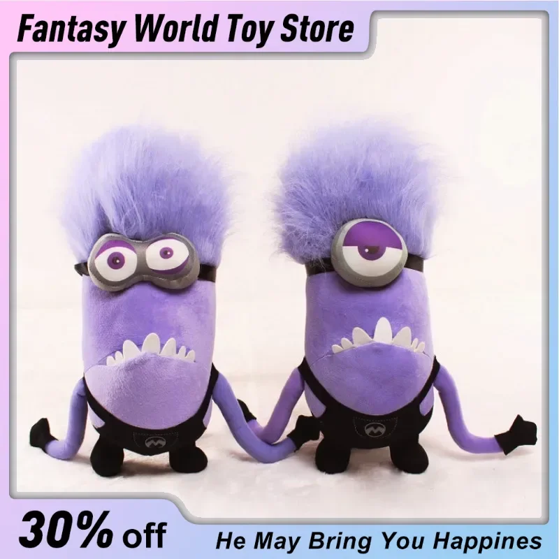 30cm New Lovely Miniso Despicable Me Movie Peripheral Little Yellow Man Plush Doll Ornaments Collection Desktop Display Gift Toy