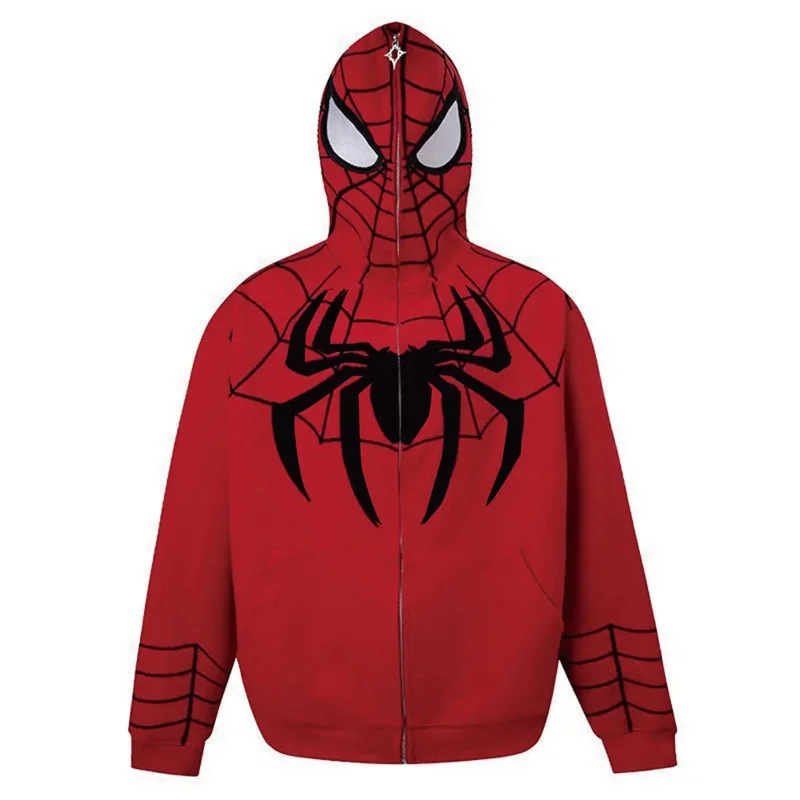 Halloween costume Full Zip Up Hoodies 3D Print Superhero Men Women Avengers Cosplay Costume Y2k Gothic Hooded Sweatshirt Jackets