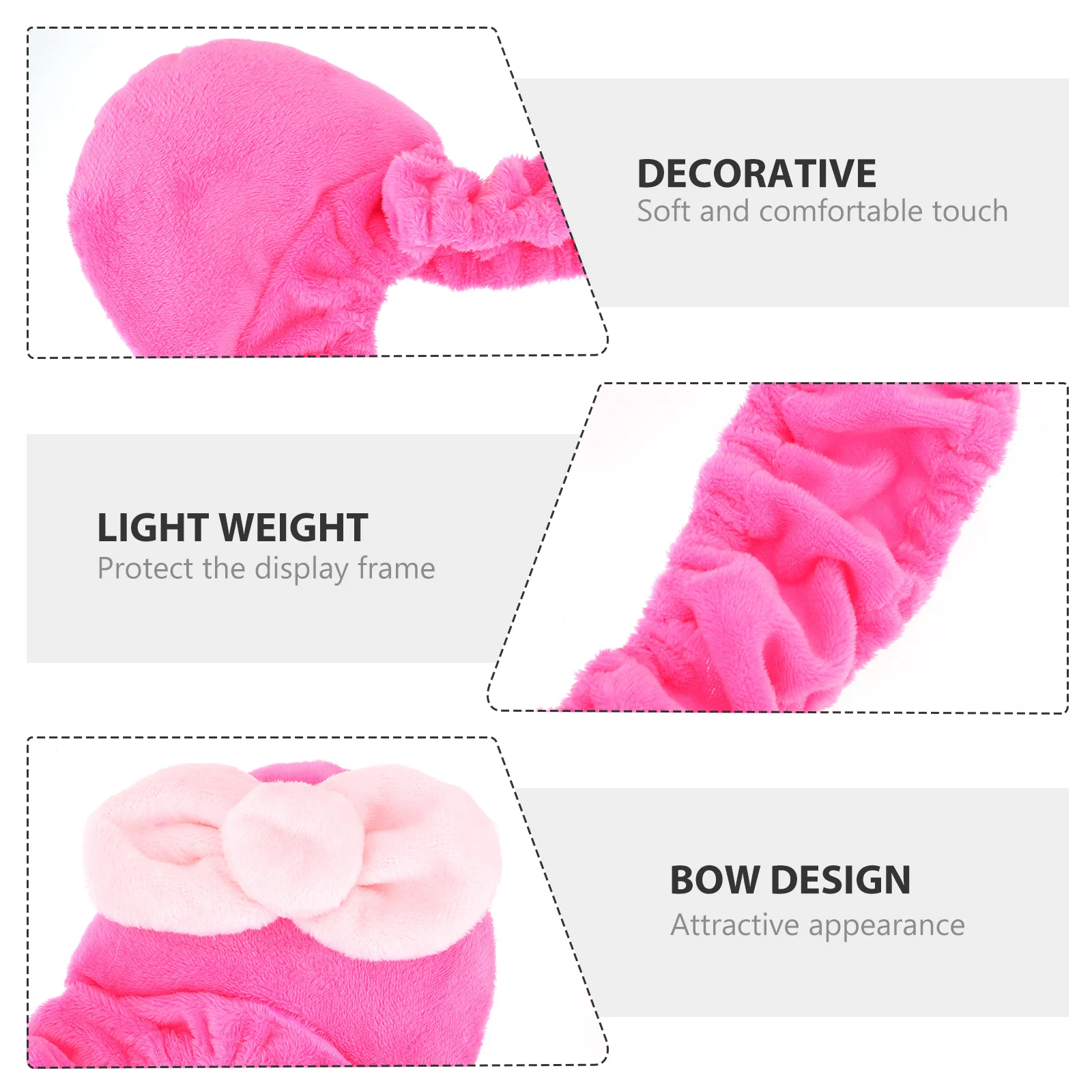 

1Pcs Lovely Elastic Monitor Cover Durable Dustproof Material Adorable Cat Ear Design for All Seasons Computer Monitor Cover