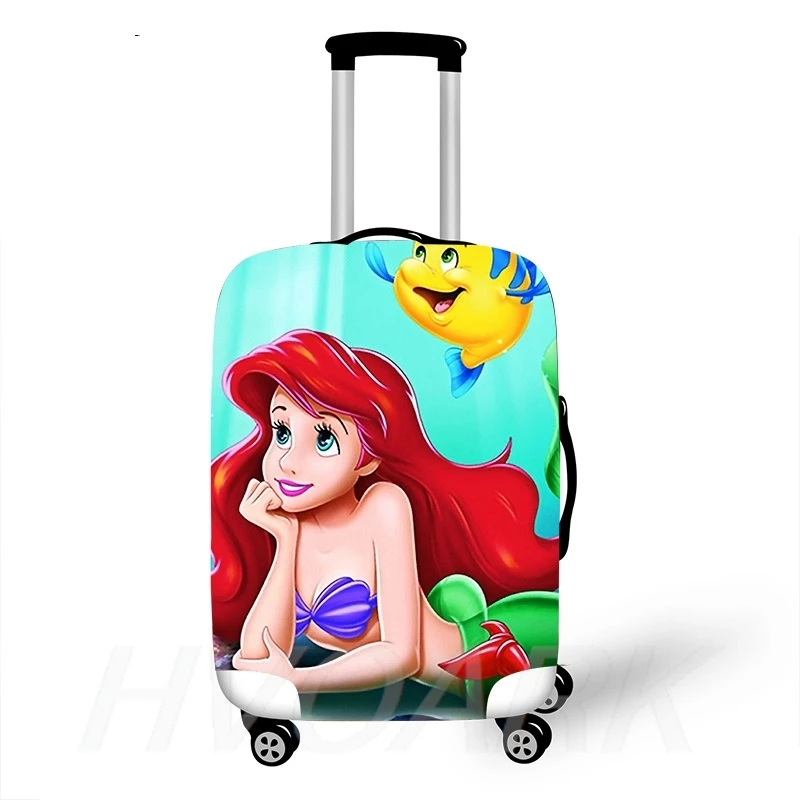 Elastic Luggage Protective Cover Case For Suitcase Protective Cover Trolley Cases Covers Travel Accessories little mermaid Ariel