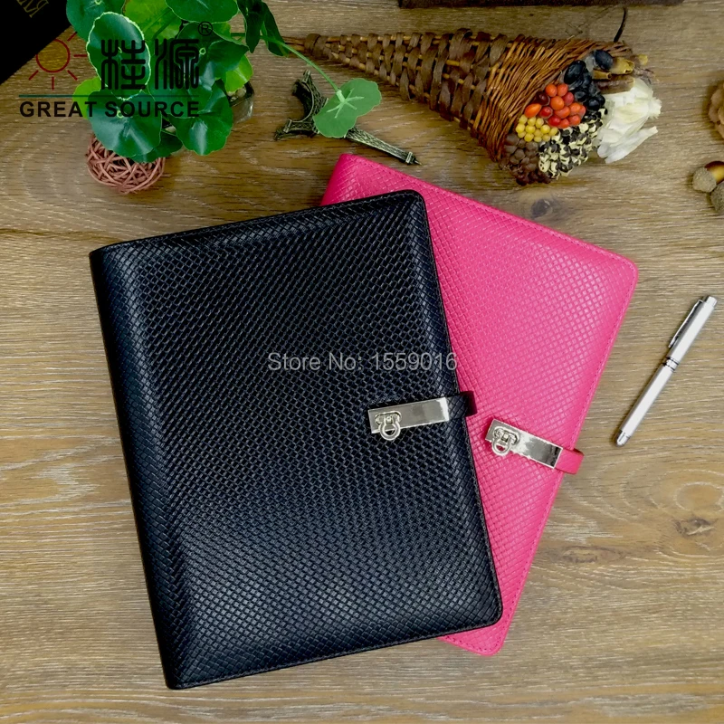 A5 Loose Leaf Paper Binder Folder Writing University Notebook Cover Document Pocket Gift Set School