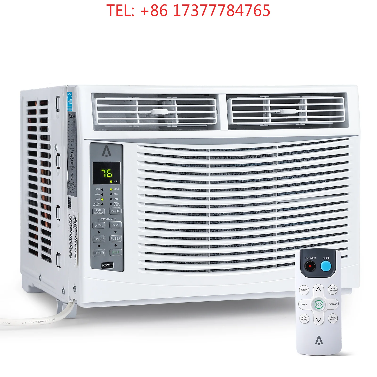 6000 BTU Smart Window Air Conditioner – Fast Cooling, Quiet Operation, Dehumidifier, Remote & App Control