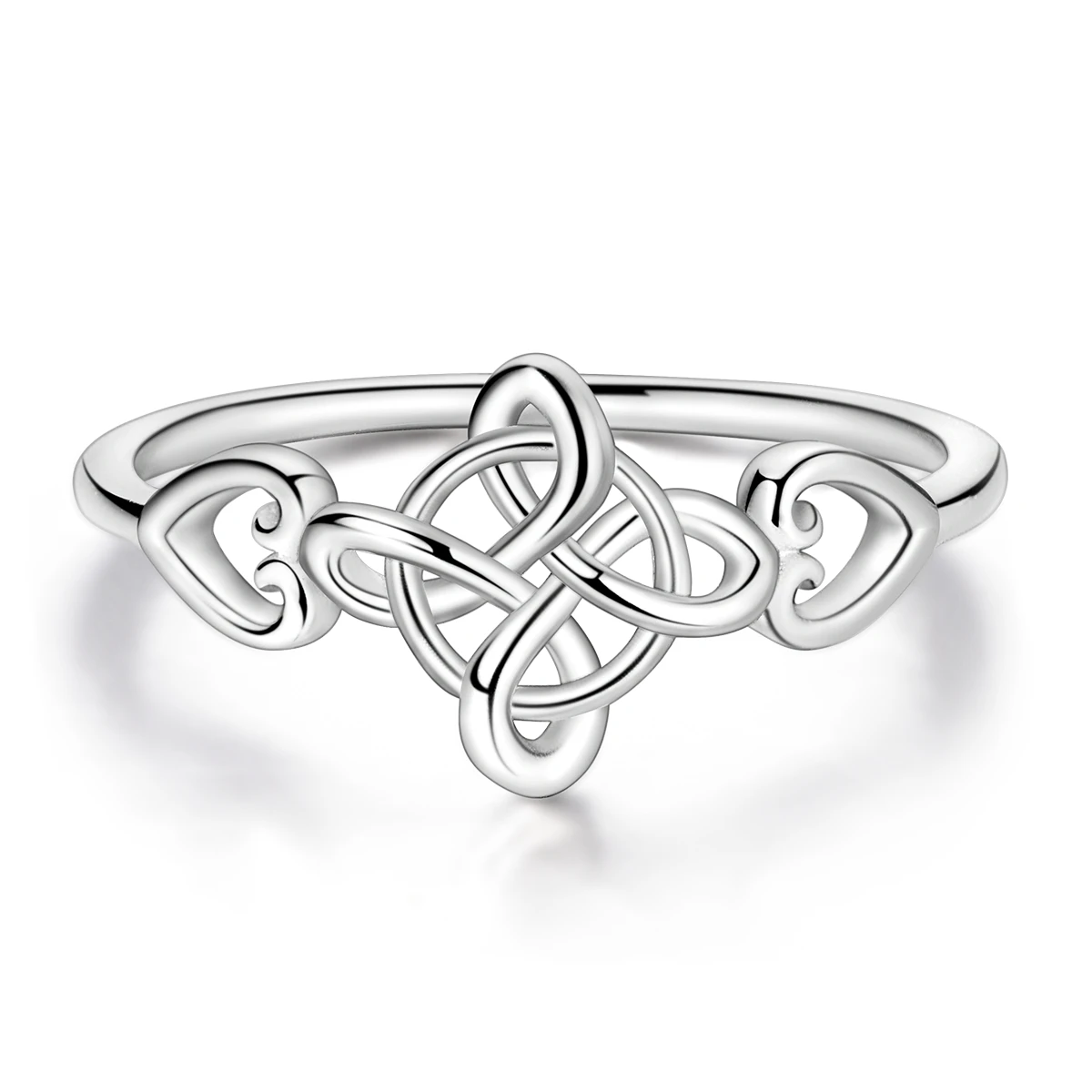Women's 925 Sterling Silver Firefly Moon Wedding Anniversary Ring