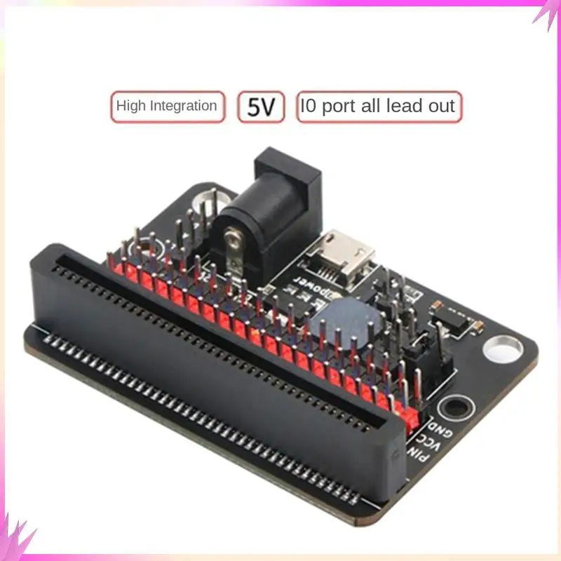B50C 1 قطعة لوح تمديد لـ Microbit GPIO توسيع Python IO: بت 5 فولت مع على متن الطنان السلبي #6