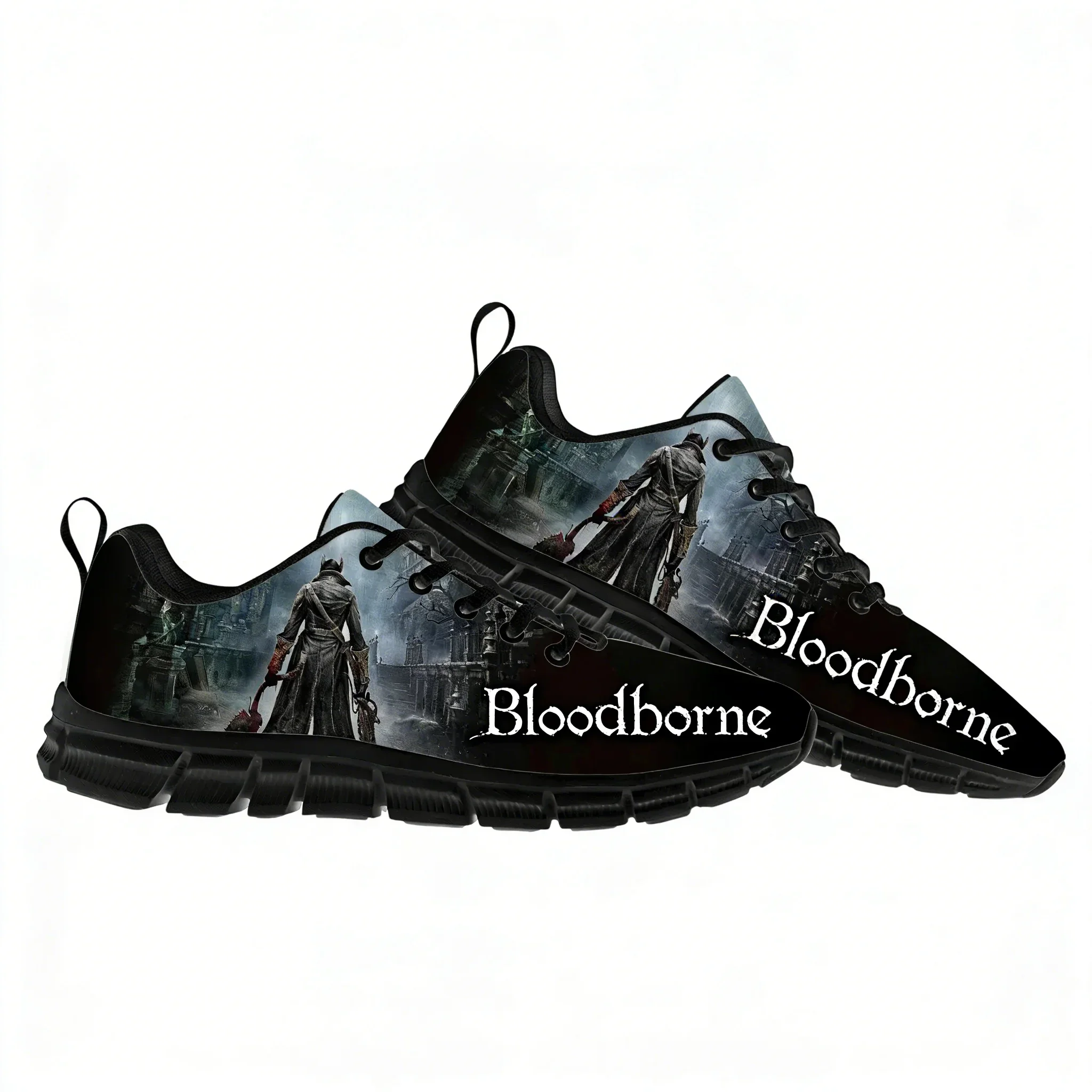 

Кроссовки Bloodborne для мужчин, женщин и подростков, спортивная обувь на заказ, повседневная обувь на заказ, высококачественная обувь для пар