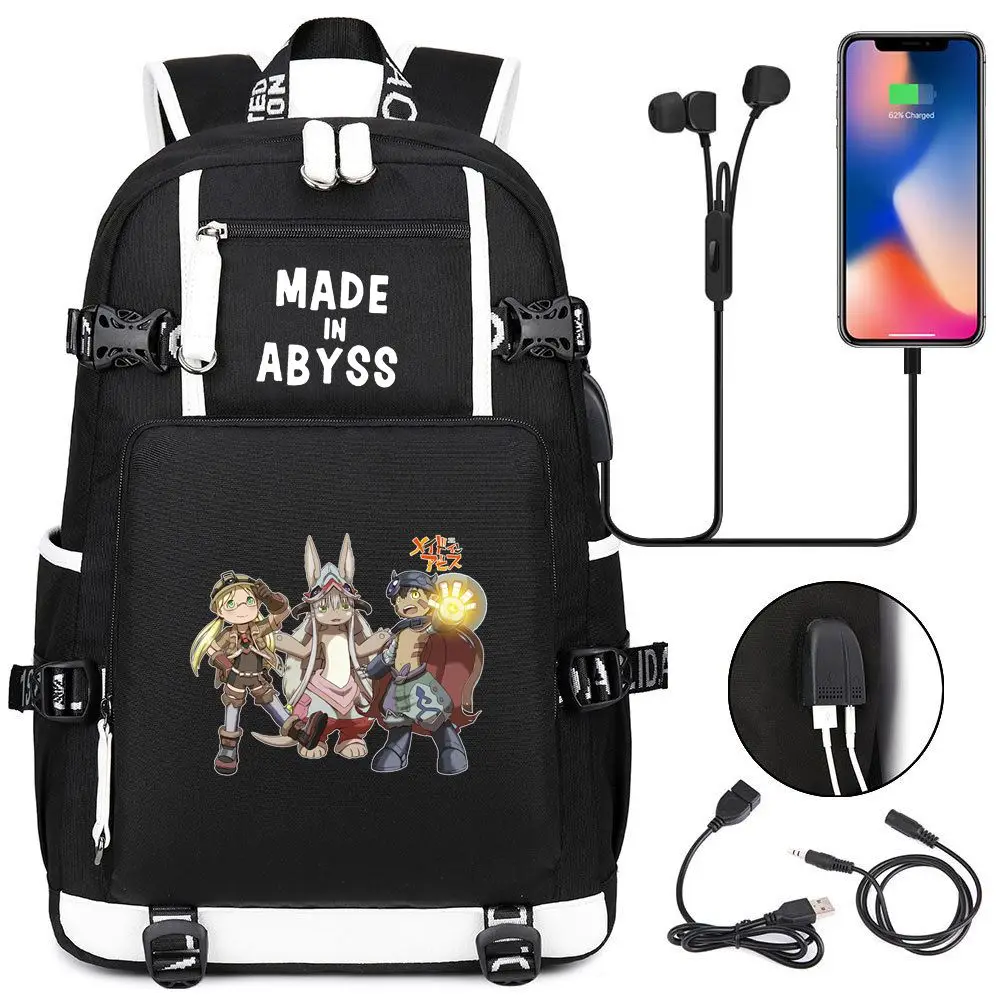 Anime Backpack Made In Abyss Nanachi Backpacks School Bags Bookbag Men Women Laptop Shoulder Bags