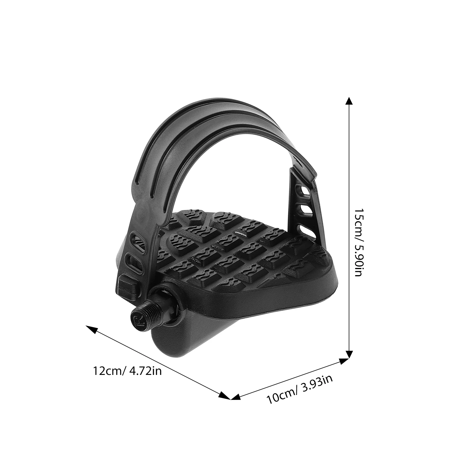 

2pcs Foot Pedal Accessories for Exercise Bike Plastic Material Compatible Indoor Cycling Bikes Foldable Protectors Fitness