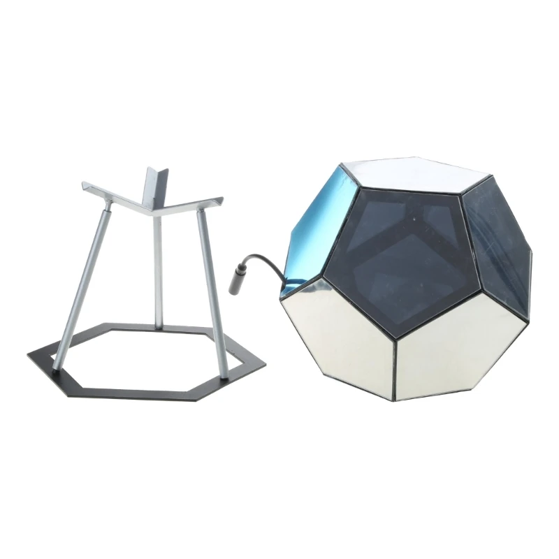 Dodecahedron الألعاب ضوء مكعبات ثلاثية الأبعاد مصباح الليل لغرفة النوم غرفة الألعاب ديكور Dodecahedron الألعاب ضوء المنزل سطح