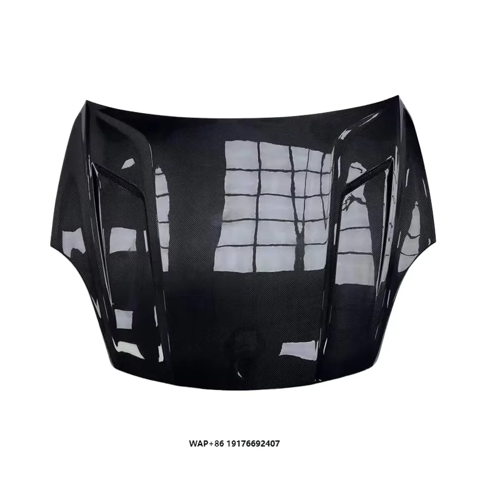 

2018-2024 Carbon Fiber Body Kit Black Self-Adhesive Double-Sided Honeycomb Style Screw New Condition Engine Hood LQ