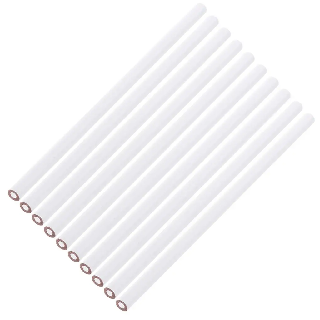 White Colored Pencils Professional Marker Pencil Carpentry Pencil Set for Paper Wood Plastic Fabric and Crafts Use