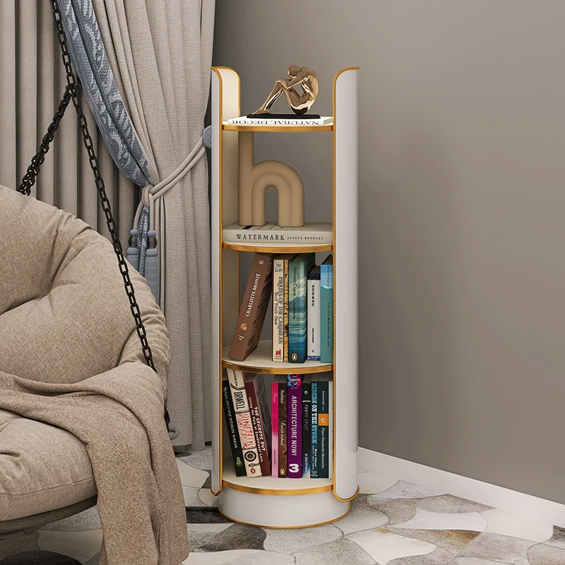 

Door Mini Rotating Bookcase Nook Wall Mobile Bed Toy Rotating Bookcase Art Wheels Estanteria Para Libros Room Decorarion