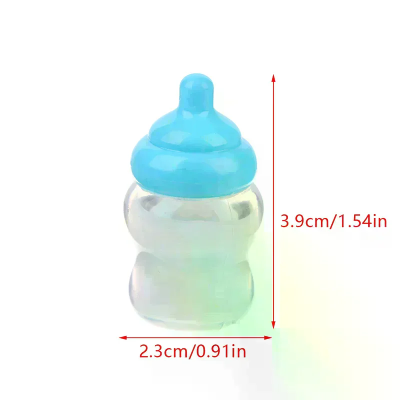 1 Pezzo Giocattolo per Bambini, Mini Biberon e Ciuccio per Bambole, Accessori Fai-da-Te per Casa delle Bambole, Colore Casuale