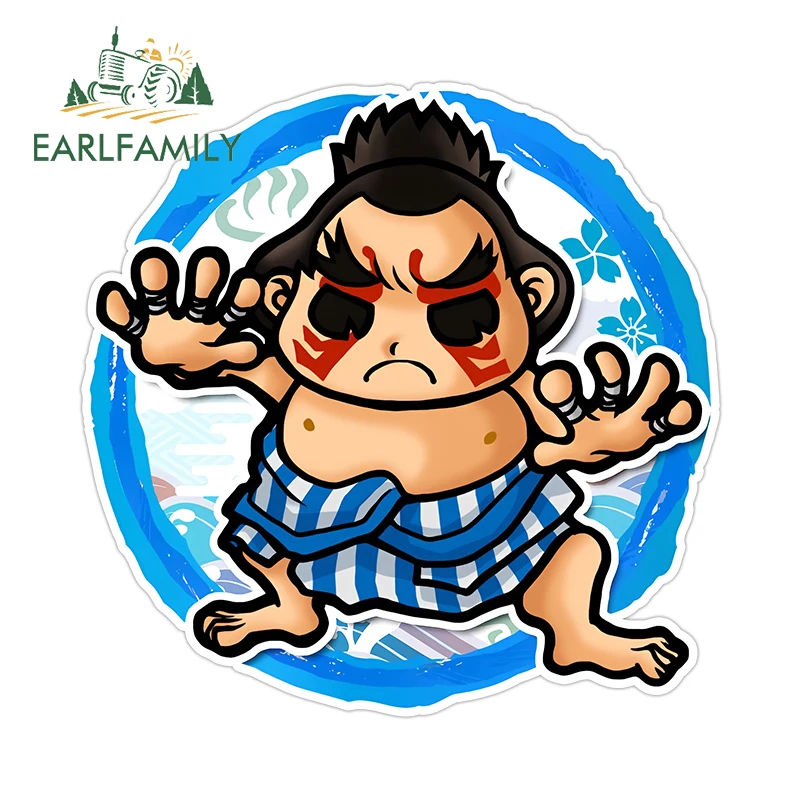EARLFAMILY Fighter Edmond Car Stickers Chibi Game Character Graffiti Decal Creative Personality Helmet Accesorios Para Auto
