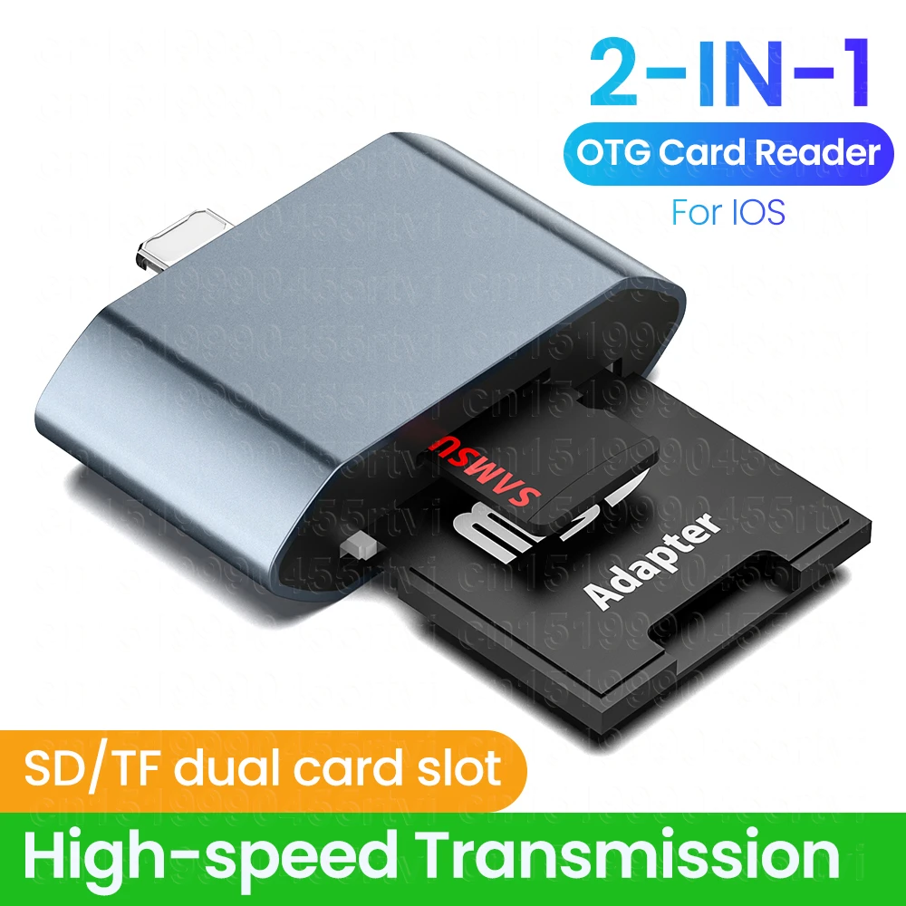 2In1 SD TF Memory Card Adapter for iPhone 15 14 13 12 Type C Card Reader Data Converter For Huawei Samsung Xiaomi Camera