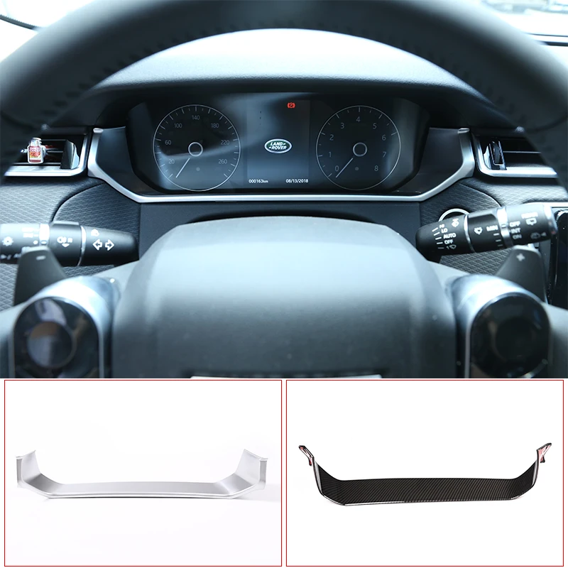 

For Land Rover Range Rover Velar 2017-2020 ABS Carbon fiber/Silver Dashboard Decoration Up Frame Cover Trim Car Accessories