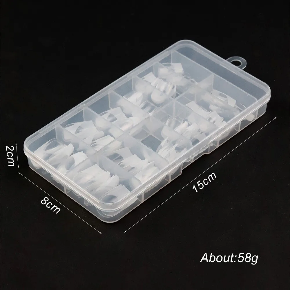 120Pcs New French Style False Nail Detachable High Clear Fake Nail Wearable Mixed Size Nail Tips Women view 6