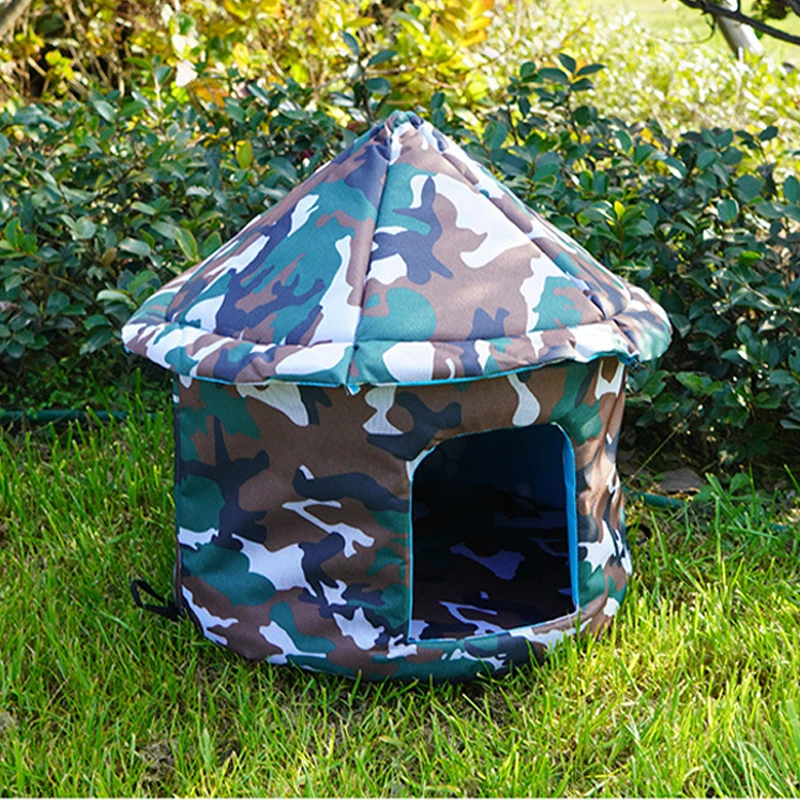 Cat House Waterproof Outdoor Winter Warm Pet Cat Cave Sleeping Beds Tent Home Foldable and Washable for Small Dog Puppy Supplies