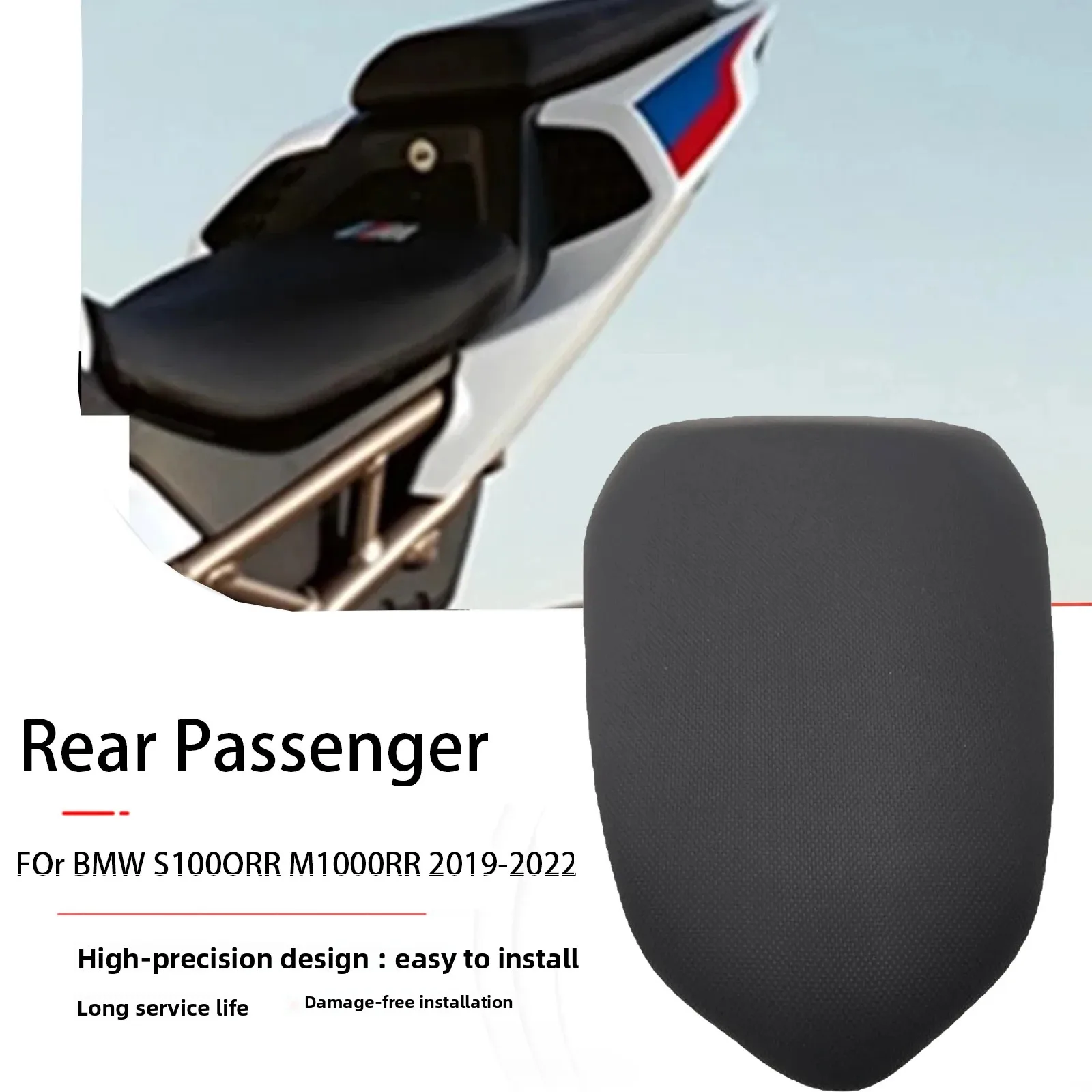 

For BMW S 1000 RR 2019 2020 2021 2022 2023 Motorcycle Rear Seat Cushion Passenger Cushion Replacement Accessories Seat