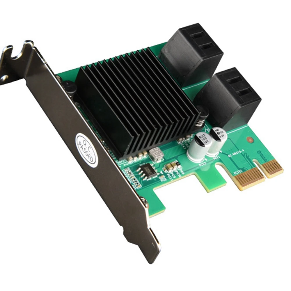 A34M-2Pcs Pcie-SATA 3.0 확장 카드 Pci-E-4포트 SATA 3.0 어댑터 Sata 확장 카드 SATA 3.0 어댑터