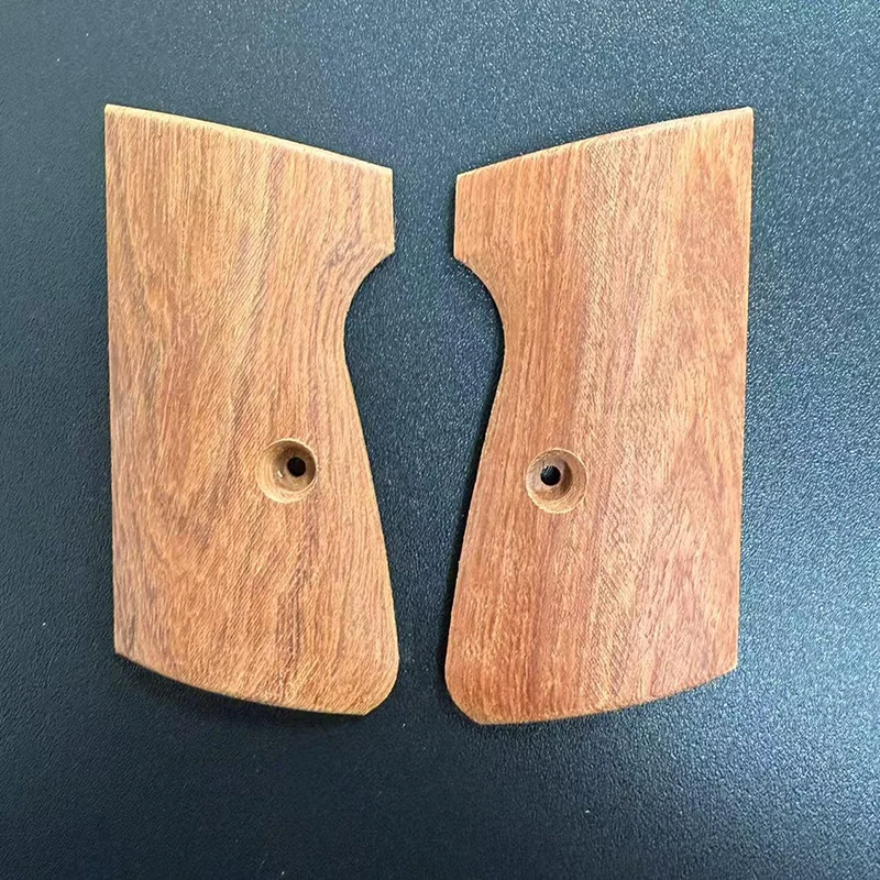 CNC Natural Solid Wood Material Grip Handle Scales For 007 PPK Alloy Assembly-Required Stress-Relief Toy DIY Making Accessories