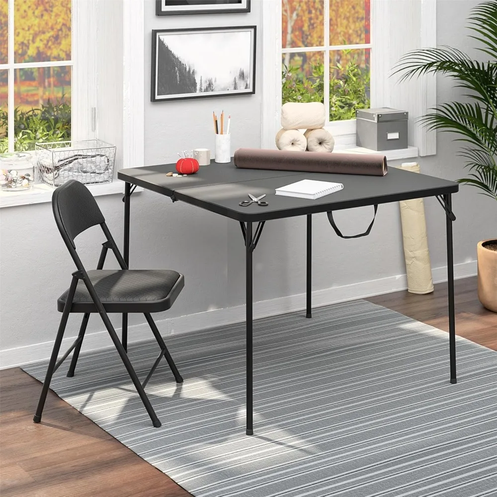 

Fabric Folding Chair, 4-Pack, Black, Customized