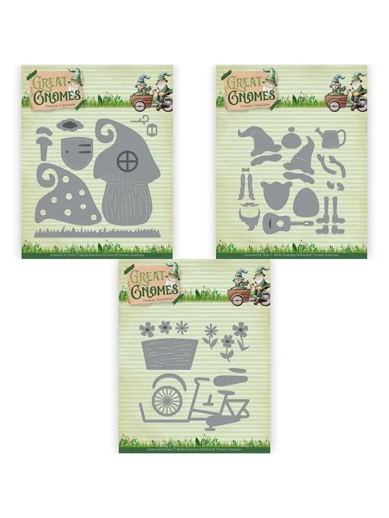 AliExpress Mmao Craft metal cutting dies cut die mold Mushroom House Gnome bike Scrapbook paper craft knife mold blade punch stencils dies